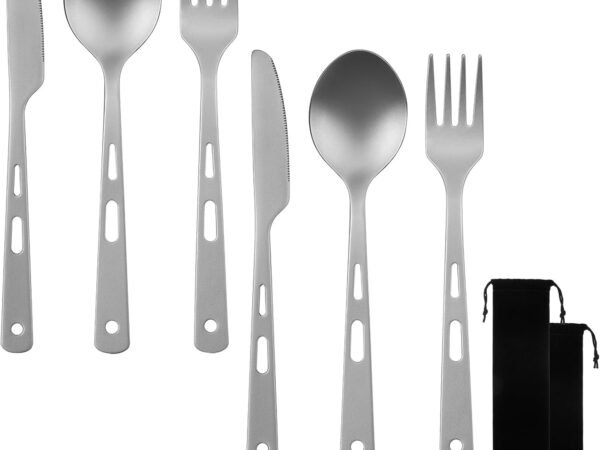 Lightweight Titanium Camping Utensil Set