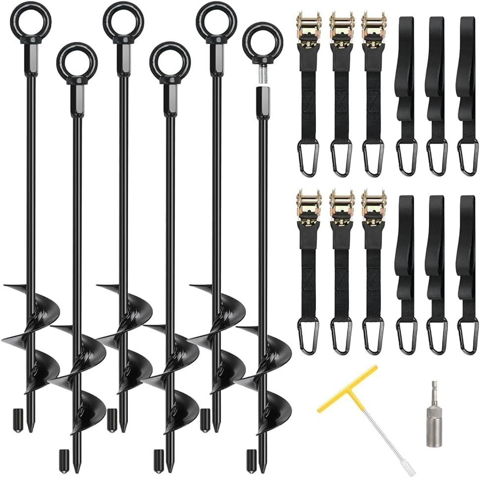 Heavy Duty Ground Anchors for Outdoor Equipment
