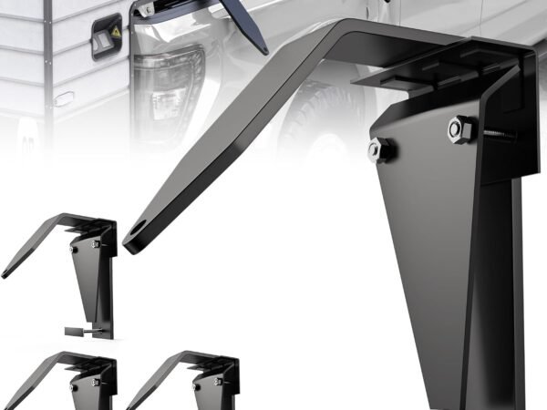 Truck Camper Tie Downs, Slide in Camper Tie Downs for Pickup Truck, Pickup Camper Tie Down Fits for Most Full Size Non Dual Pickup Trucks, Made of Heavy Duty Steel, 4 Pack